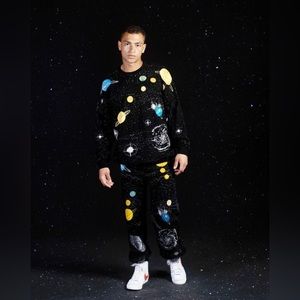 NWT SPIRIT JERSEY Wish You Were Here Knit Jogger Sweat Pants Unisex Small